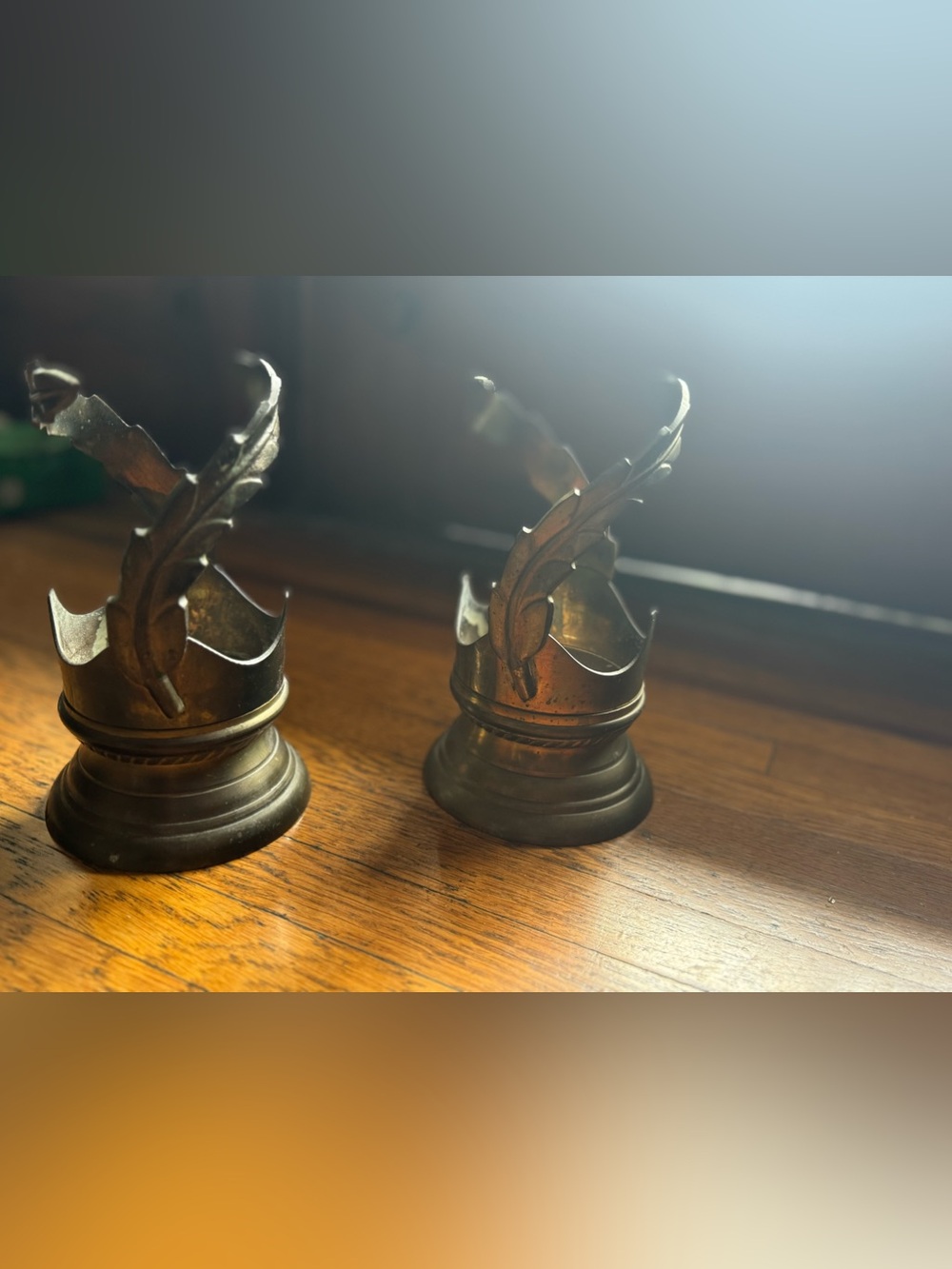 Antique Brass Base - Set of 2